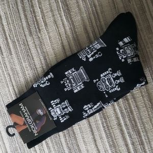 Nick Graham men's robot socks